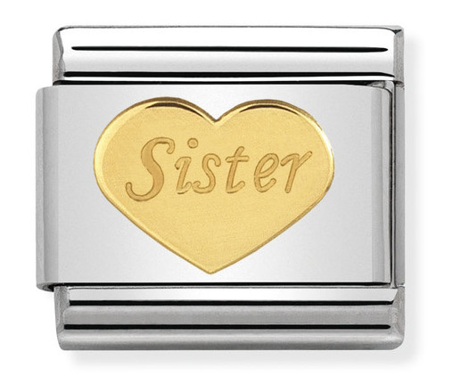 Nomination Gold Sister Heart 030162-36