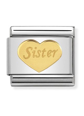 Nomination Gold Sister Heart 030162-36