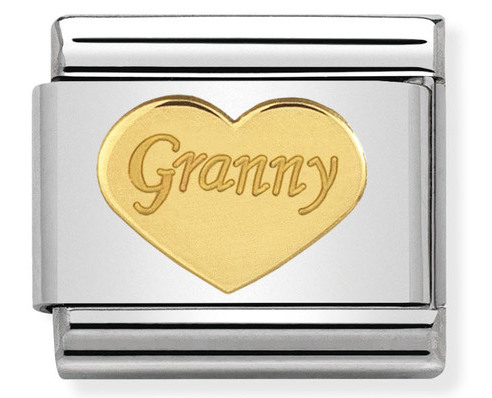 Nomination Gold Granny Heart 030162-39