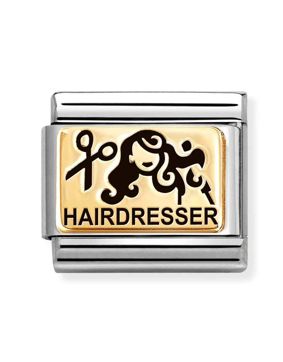 Nomination Composable Classic gold plates Hairdresser 030166/53