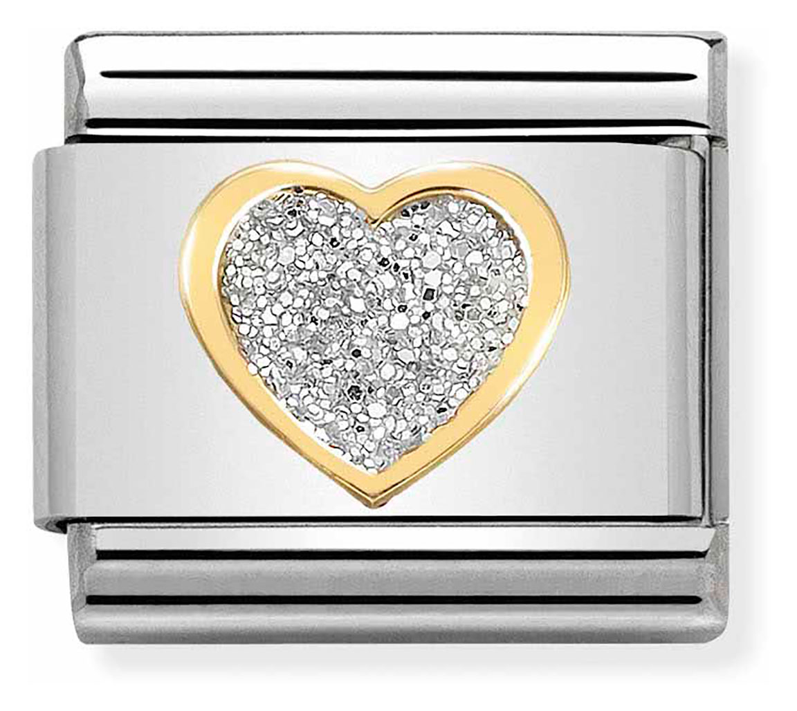 Nomination Composable Classic Link Heart with Glitter 030220 02
