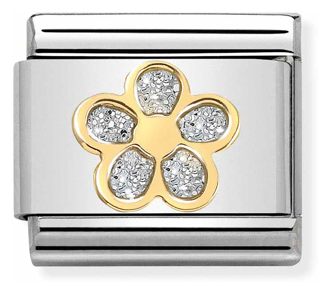 Nomination Composable Classic Link Flower with Glitter 030220 06