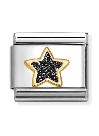 Nomination Classic gold black star 030220/20
