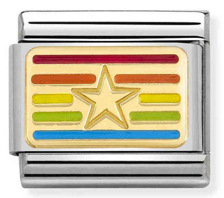 Nomination Classic Rainbow Star flag 030263-23