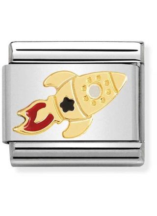 Nomination Classic gold Cosmo Rocket ship 030272-48