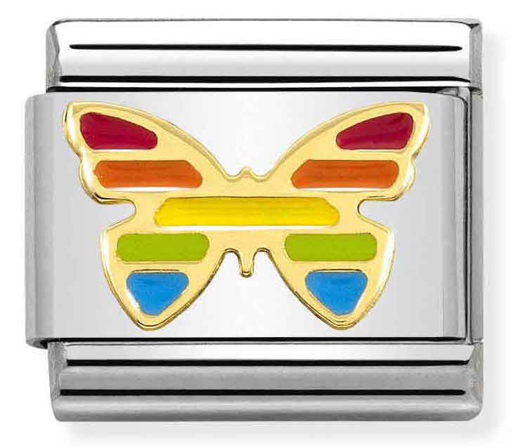 Nomination Classic Rainbow butterfly 030272-55
