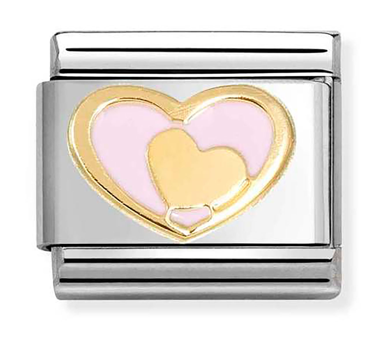 Nomination Composable Classic love heart in heart pink 030283/30