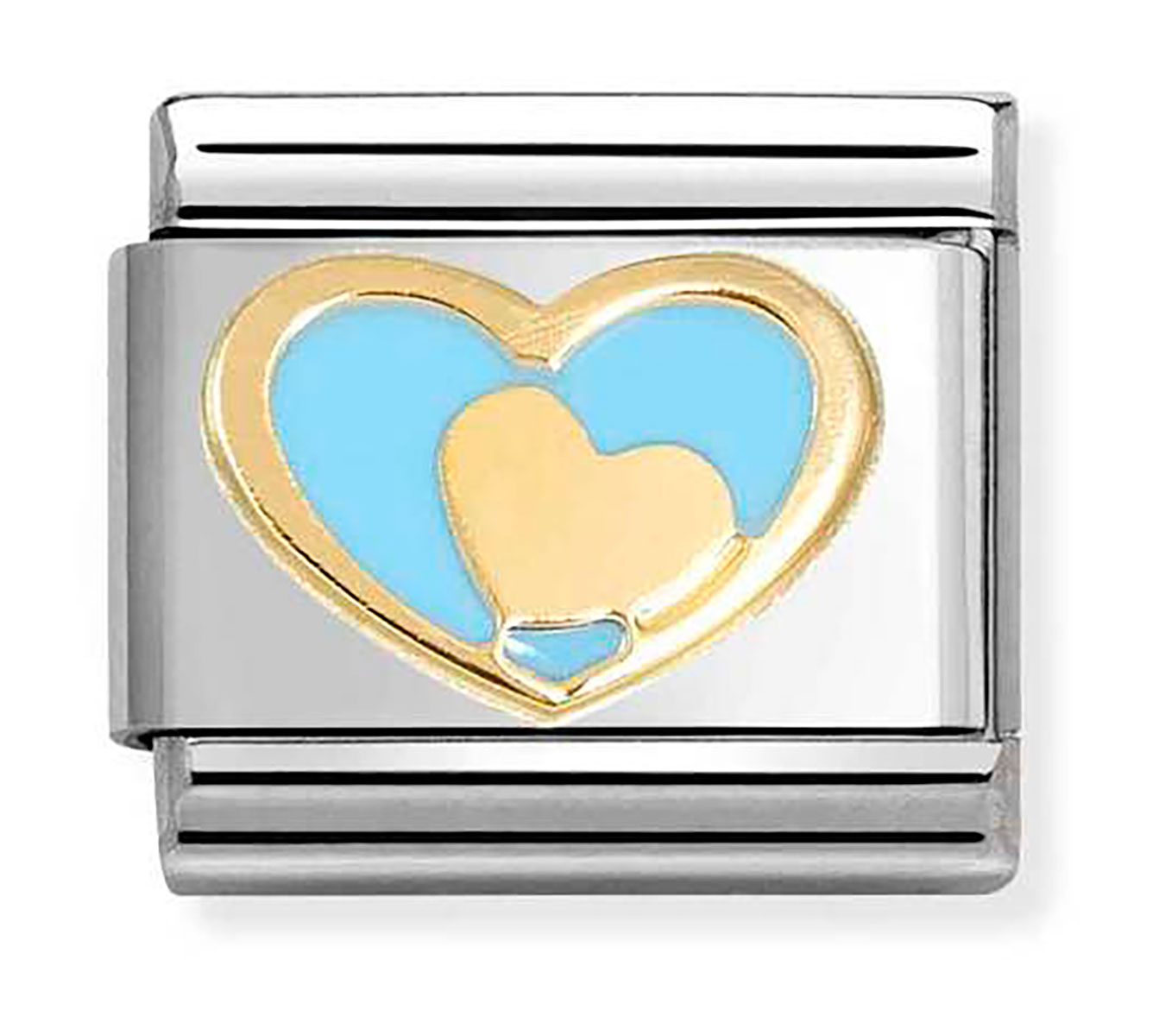Nomination Composable Classic love heart in heart blue 030283/31
