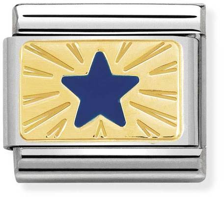 Nomination Classic gold Cosmo Star Blue 030284-41