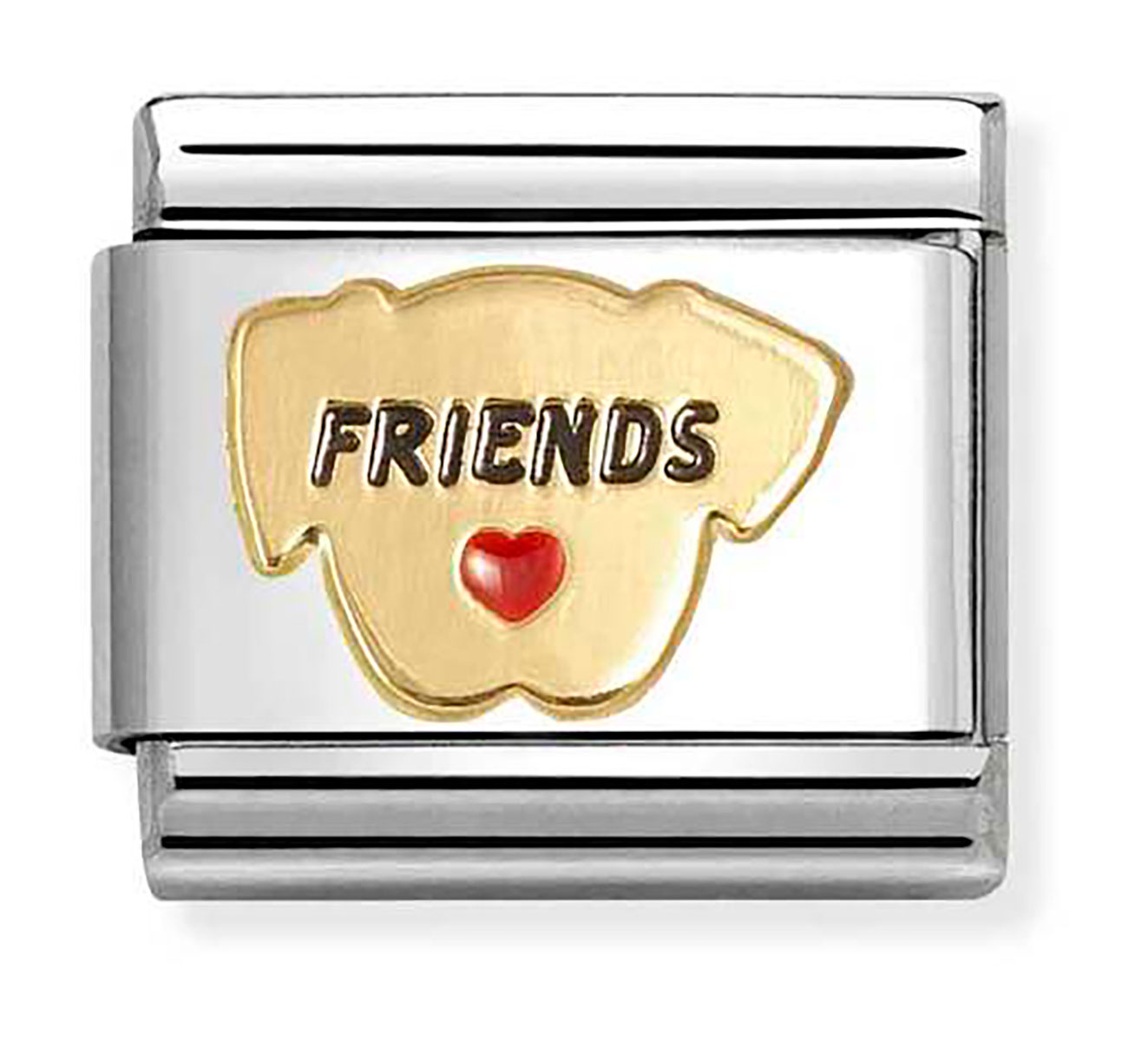 Nomination Composable Classic Symbols Friends koira kulta 030285/69