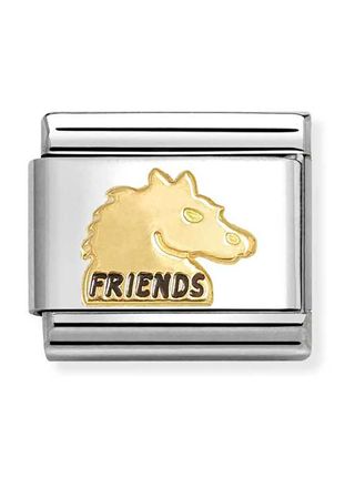 Nomination Composable Classic Symbols Friends hevonen kulta 030285/71