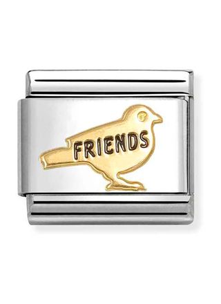 Nomination Composable Classic Symbols Friends lintu kulta 030285/72