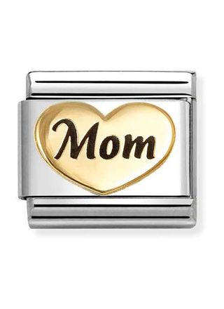 Nomination Composable Classic Symbols Mom sydän kulta 030285/79