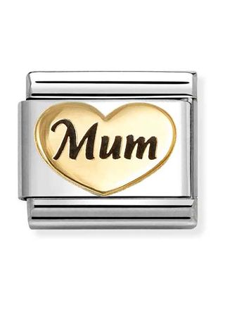Nomination Composable Classic Symbols Mum sydän kulta 030285/80