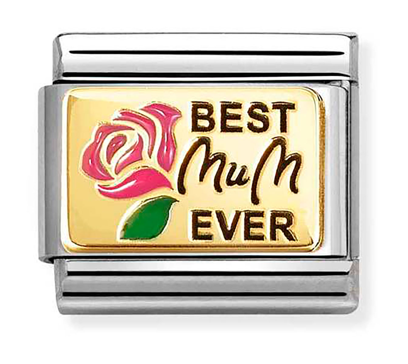 Nomination Composable Classic plates best mum ever pink pink 030289/14