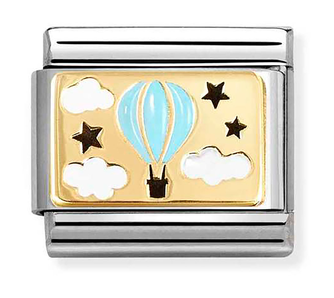 Nomination Composable Classic plates hot air balloon blue 030289/17