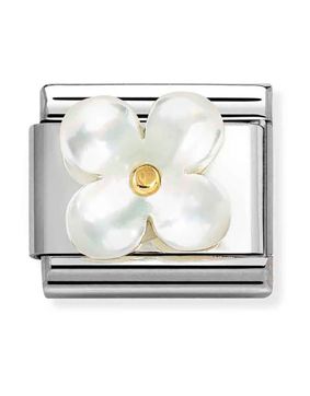 Nomination Composable Classic flower white mother of pearl 030521/02