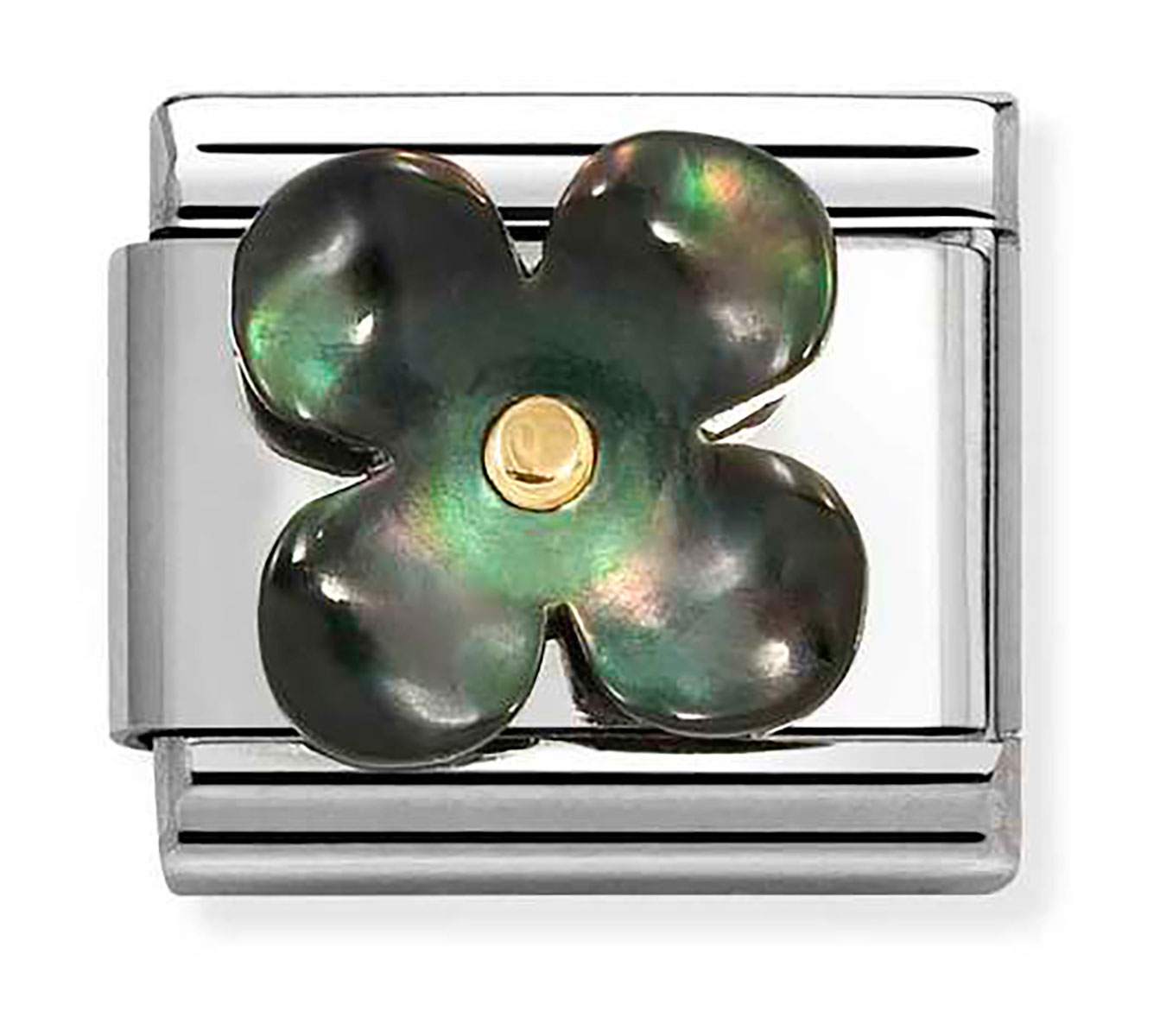 Nomination Composable Classic flower black mother of pearl 030521/22