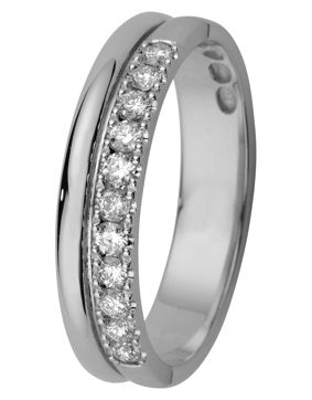 Kohinoor 033-216V-22 Timanttisormus valkokulta Madeleine