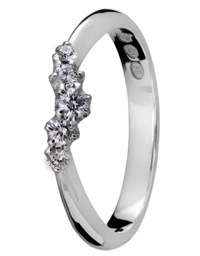 Kohinoor 033-235V-15 Timanttisormus valkokulta Helene