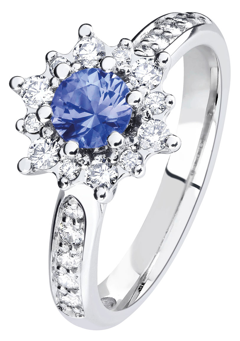 Kohinoor 033-268VS-38 Timanttisormus valkokulta Kuura