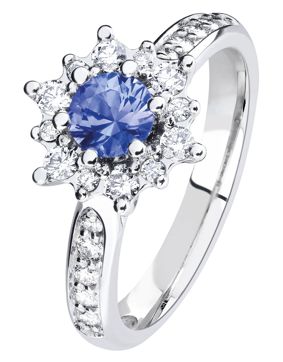 Kohinoor 033-268VS-38 Timanttisormus valkokulta Kuura