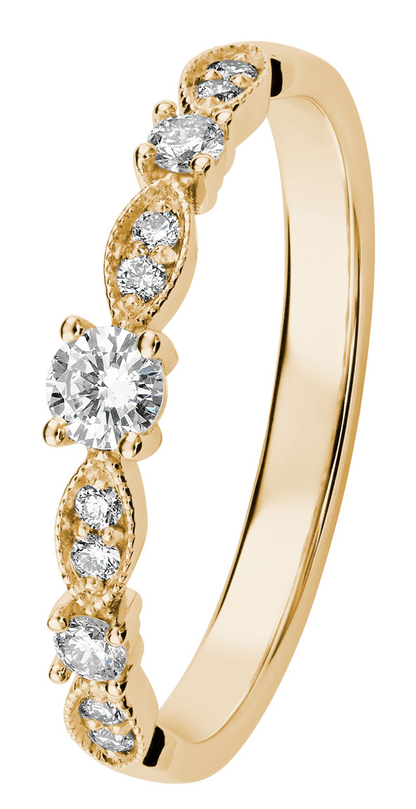 Kohinoor 033-269-23 Timanttisormus kulta Clara