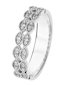 Kohinoor Clara timanttisormus valkokulta 033-269V-14
