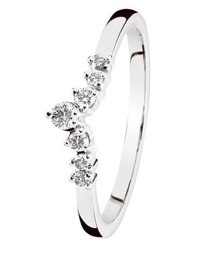 Kohinoor Tia timanttisormus valkokulta 033-405V-14