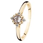 Kohinoor Celeste timanttisormus morganiitilla kulta  033-440MO-04-155