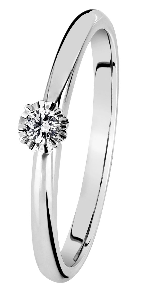 Kohinoor Vega timanttisormus valkokulta 033-445V-05