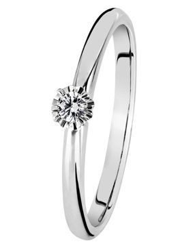 Kohinoor Vega timanttisormus valkokulta 033-445V-05