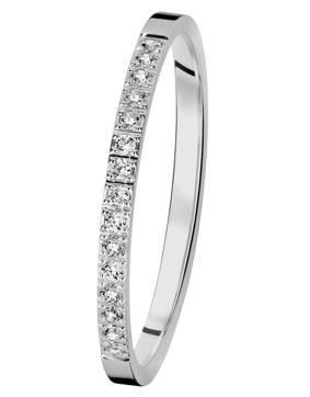 Kohinoor valkokultainen Nova 1.5 mm timanttisormus 033-612V-07