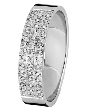 Kohinoor valkokultainen Nova 4.5 mm timanttisormus 033-614V-22