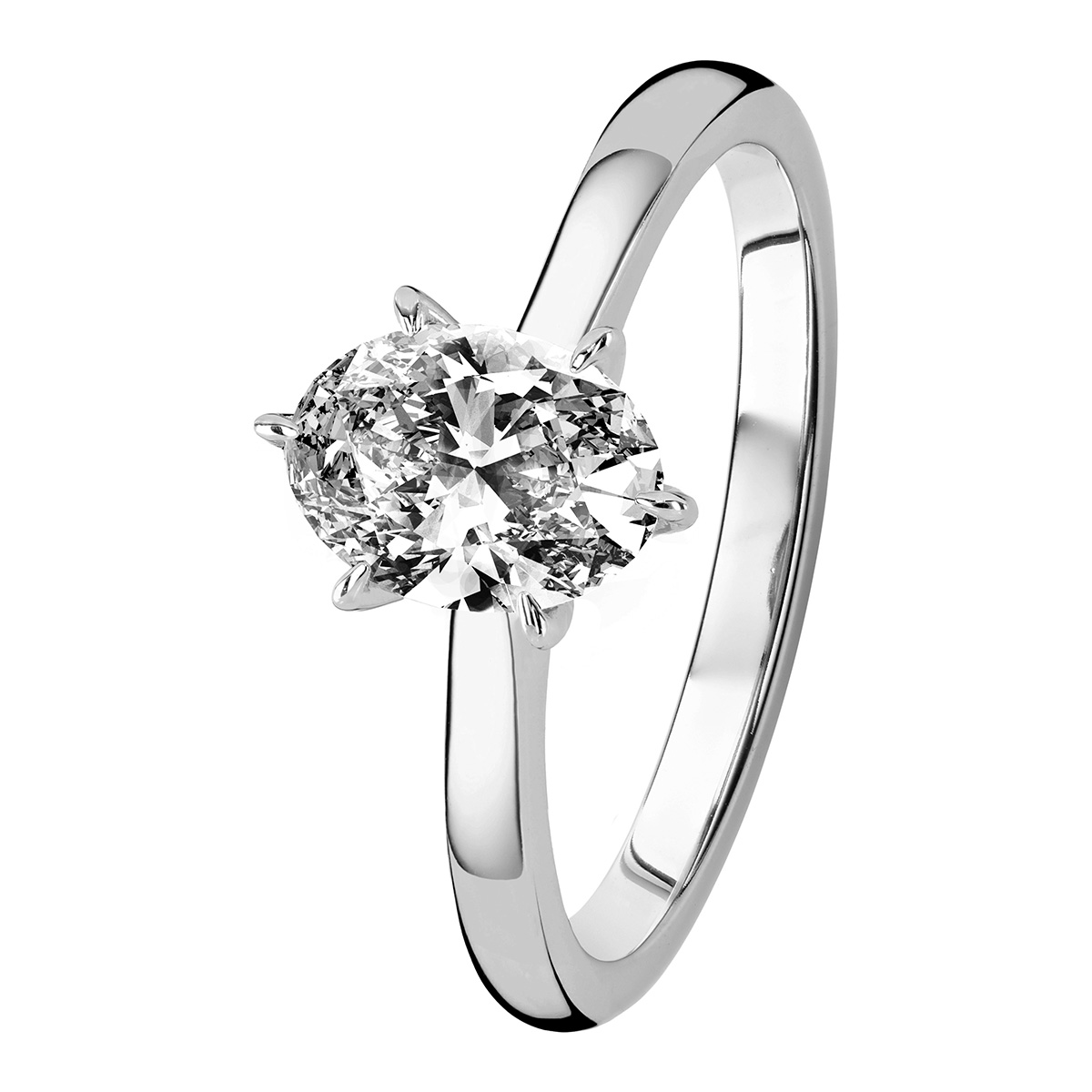 Kohinoor Gloria timanttisormus valkokulta 1ct 033L-338V-100