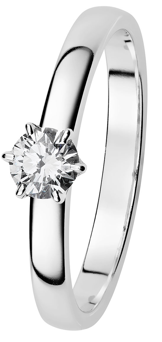 Kohinoor 034-248V-30 Timanttisormus valkokulta Leonora