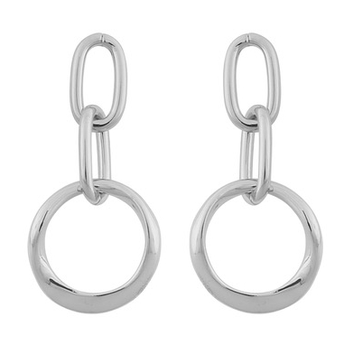 SNÖ Of Sweden Blanche round pendant korvakorut plain s 1057-6000256