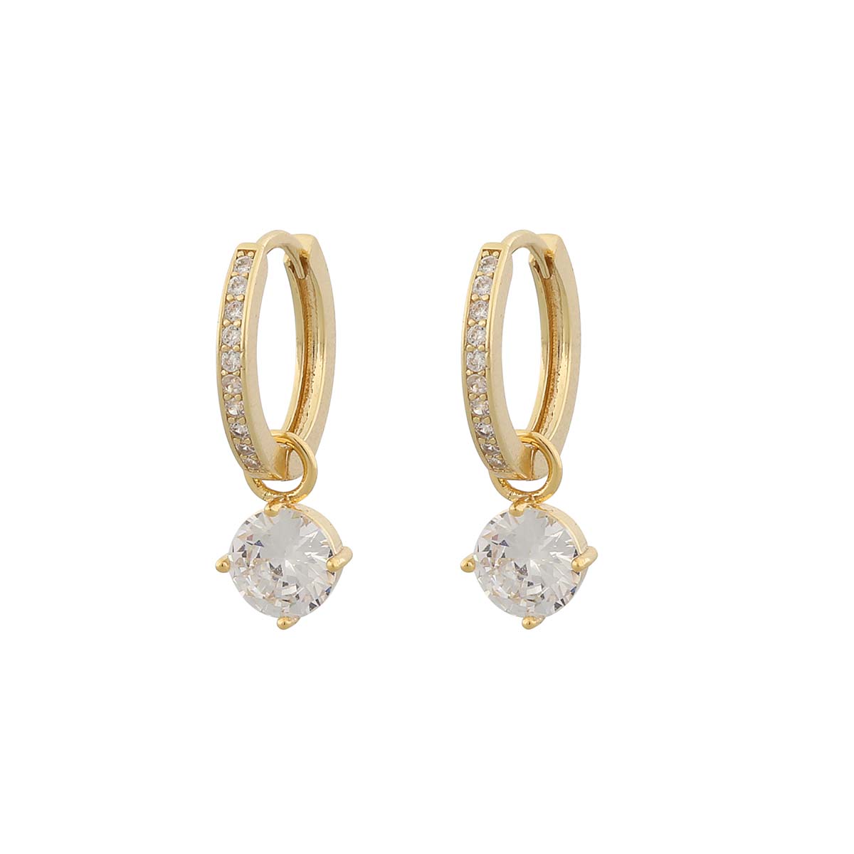 Snö of Sweden Rola pyöreät kullatut rengaskorvakorut 20 mm 1082-6300251