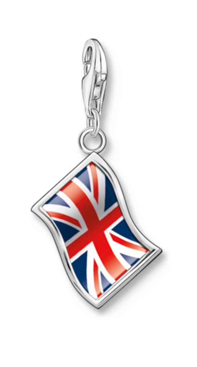 Thomas Sabo Charm Club Charmista London Charm UK Flag Hela 1166-603-10