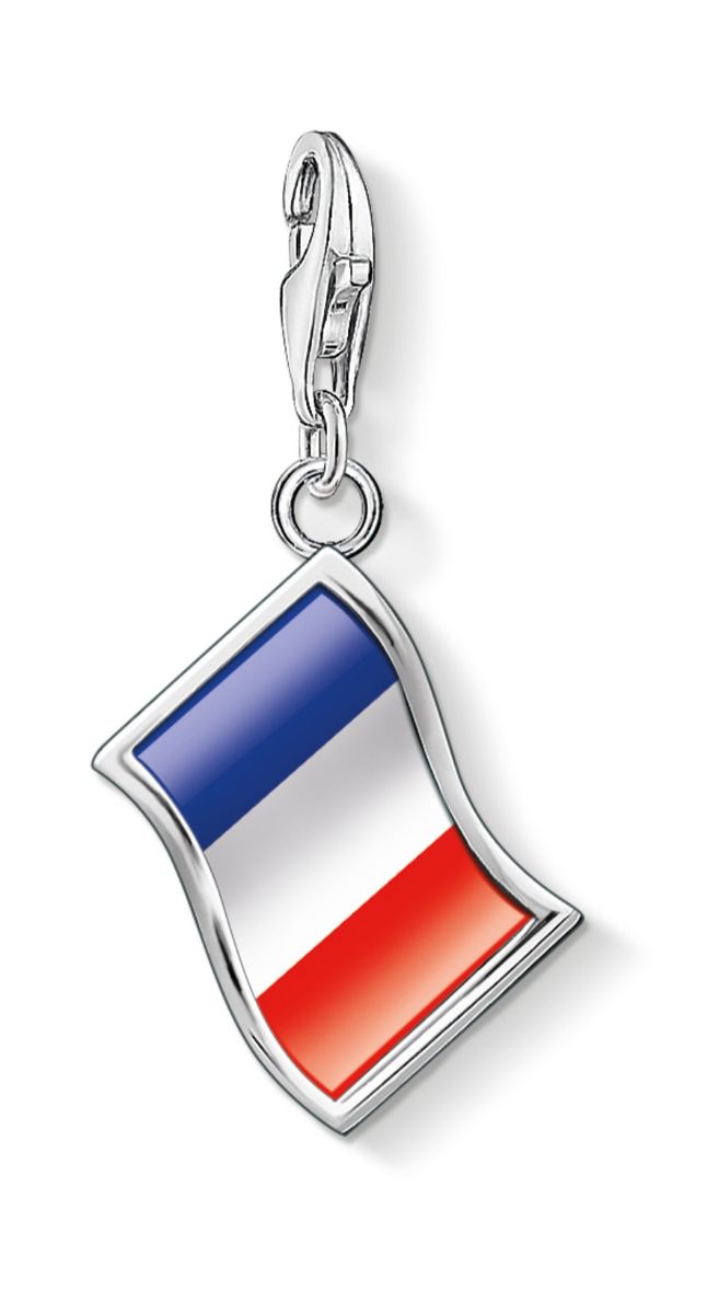 Thomas Sabo Charm Club Charmista Paris Charms French Flag hela 1169-603-7