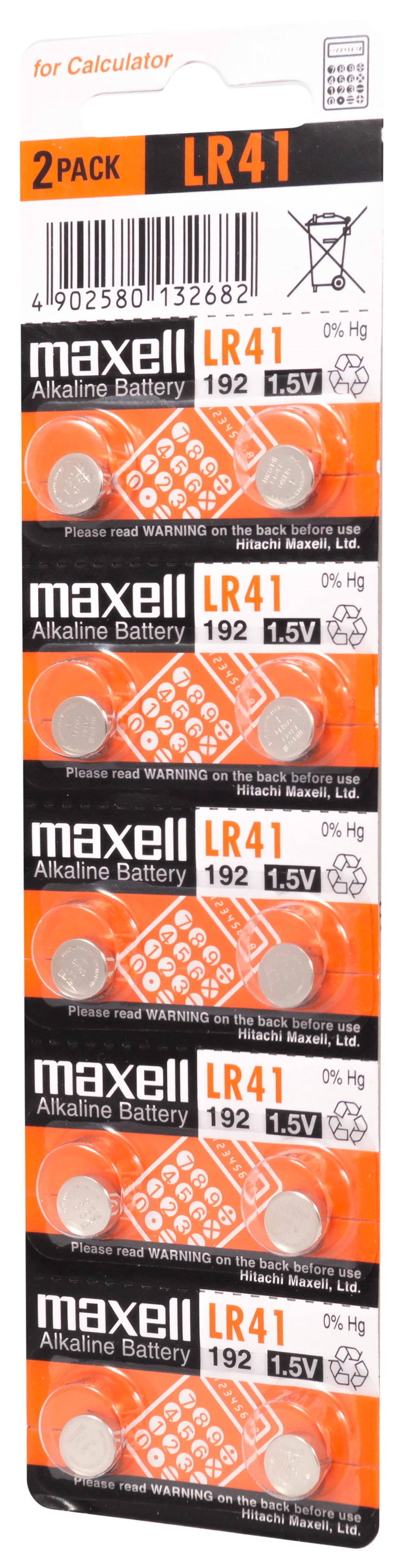 Maxell alkalinappiparisto LR41 10PK MF (5X2) 1.5V