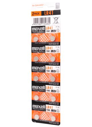 Maxell alkalinappiparisto LR41 10PK MF (5X2) 1.5V
