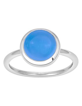 Nordahl Jewellery SWEETS52 sormus sininen kalsedoni/hopea 129 005
