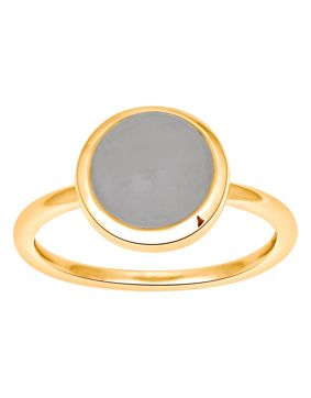 Nordahl Jewellery SWEETS52 sormus harmaa kuukivi/kulta 129 007-3