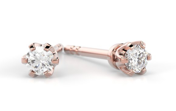 Festive Classic timanttikorvakorut 129-010K-PK