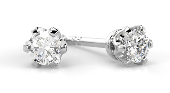 Festive Classic timanttikorvakorut 129-020K-VK