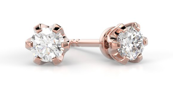 Festive Classic timanttikorvakorut 129-030K-PK