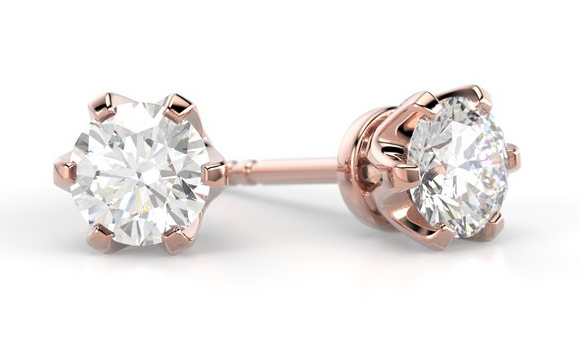 Festive Classic timanttikorvakorut 129-060K-PK