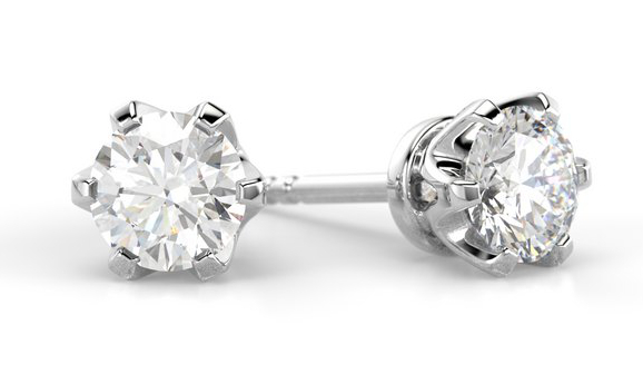 Festive Classic timanttikorvakorut 129-060K-VK