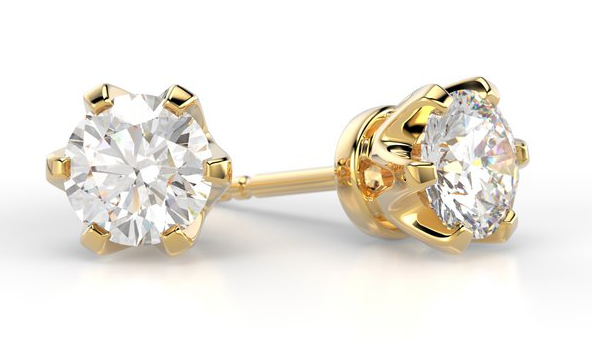 Festive Classic timanttikorvakorut 129-100K-KK